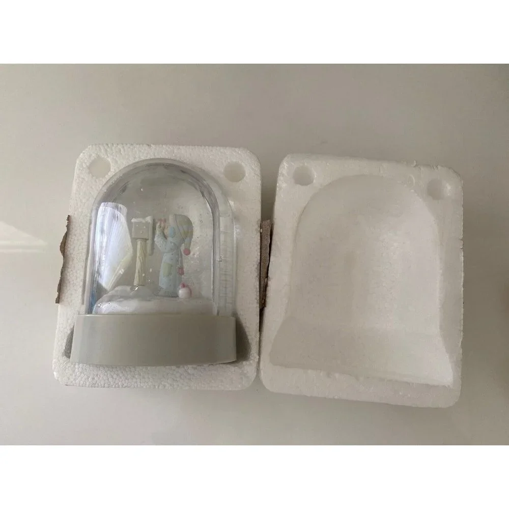 Vintage 1986 Precious Moments I'm Sending You a‎ White Christmas Snow Globe EUC